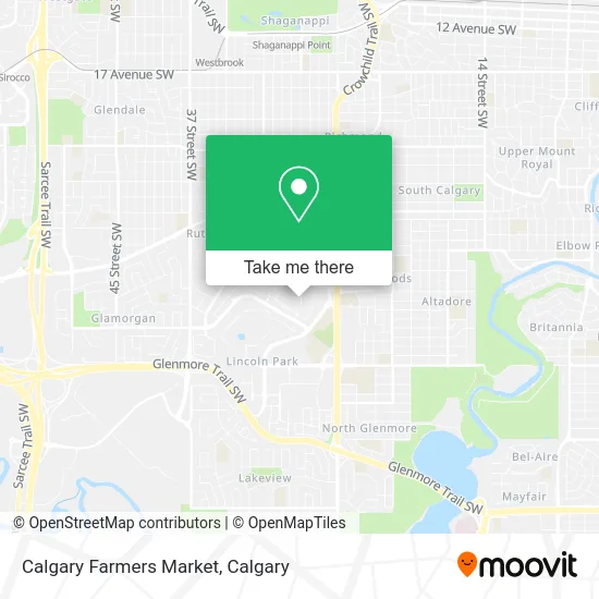 Calgary Farmers Market map