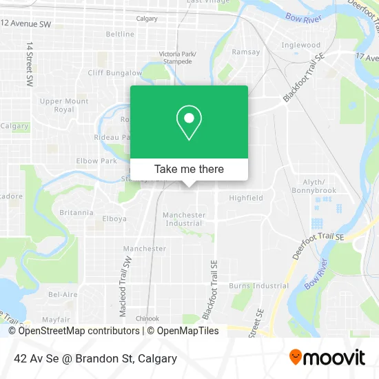 42 Av Se @ Brandon St map