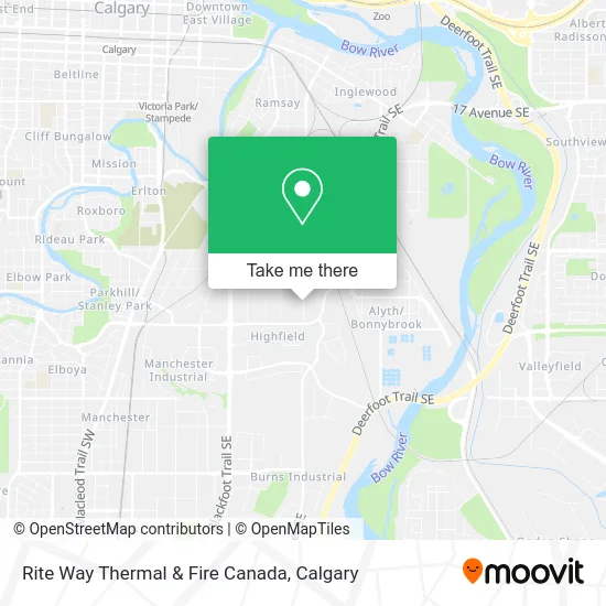 Rite Way Thermal & Fire Canada map