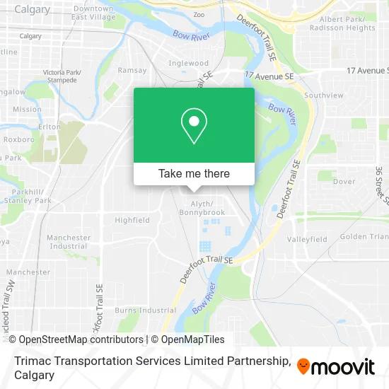 Trimac Transportation Services Limited Partnership map