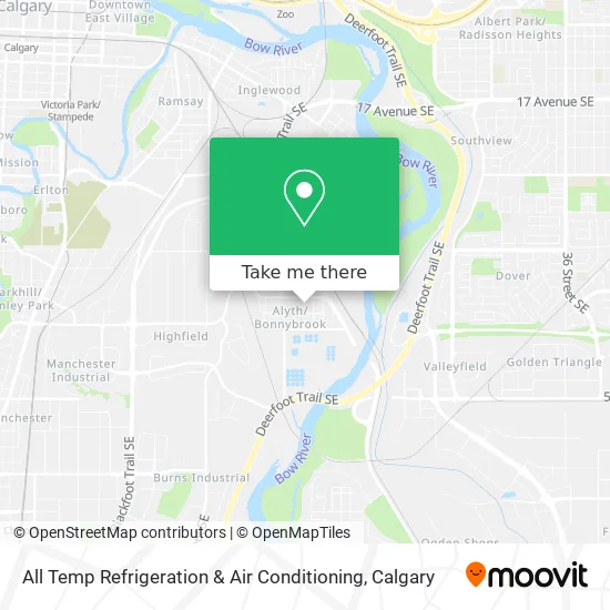 All Temp Refrigeration & Air Conditioning map