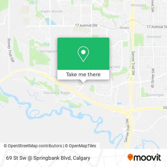 69 St Sw @ Springbank Blvd map