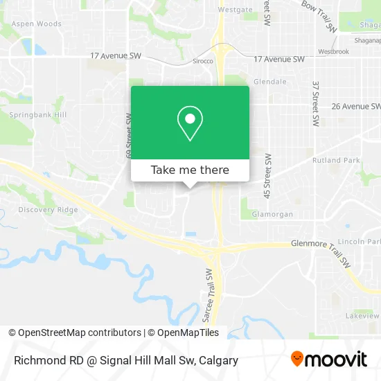 Richmond RD @ Signal Hill Mall Sw map