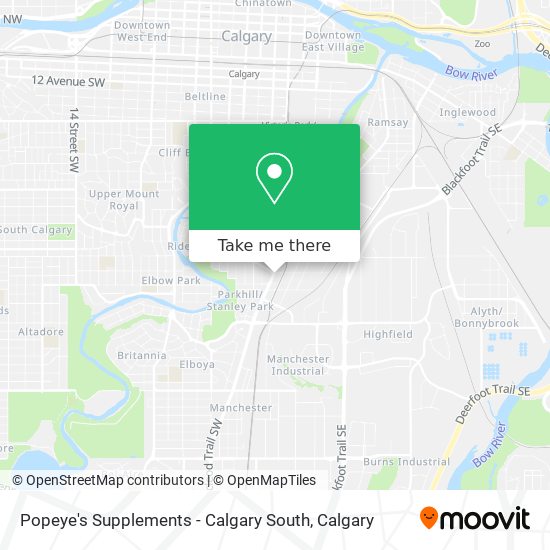 Popeye's Supplements - Calgary South plan
