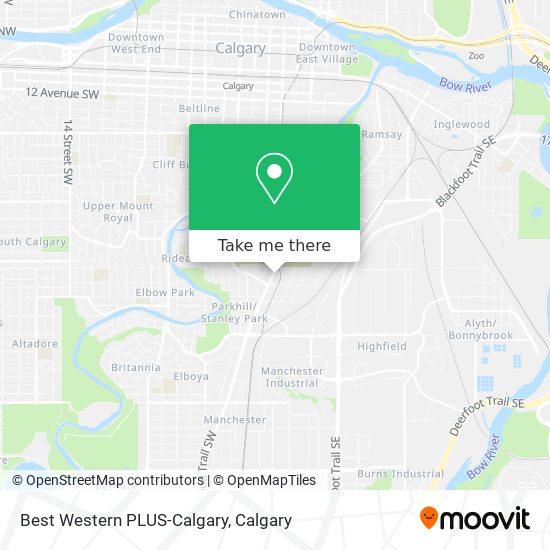 Best Western PLUS-Calgary map