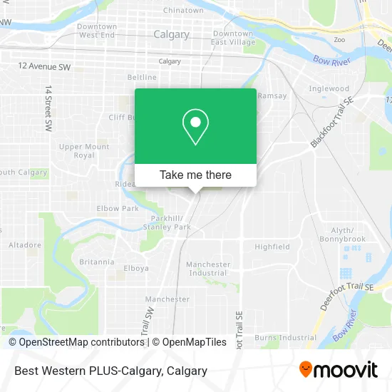 Best Western PLUS-Calgary map
