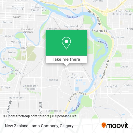 New Zealand Lamb Company map