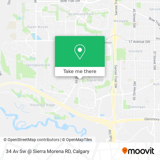 34 Av Sw @ Sierra Morena RD map