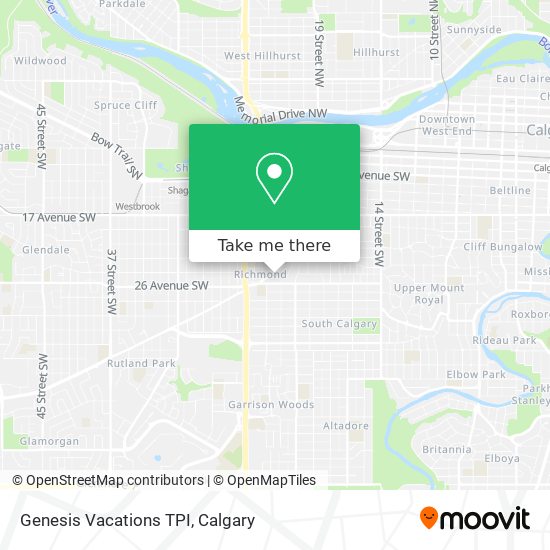 Genesis Vacations TPI map