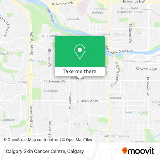 Calgary Skin Cancer Centre map