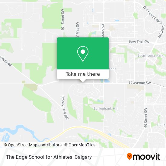 The Edge School for Athletes map