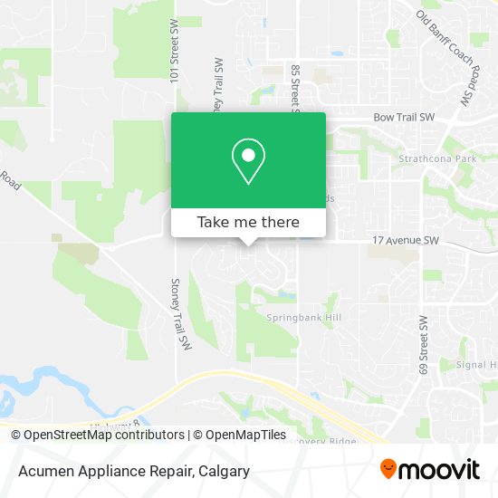 Acumen Appliance Repair map