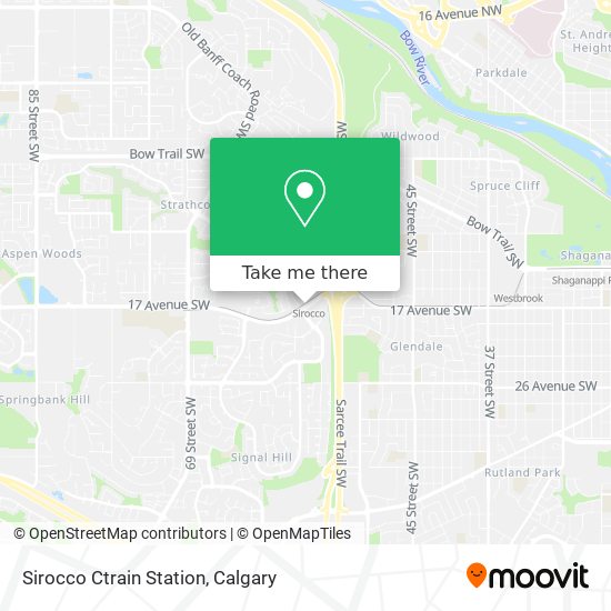 Sirocco Ctrain Station map