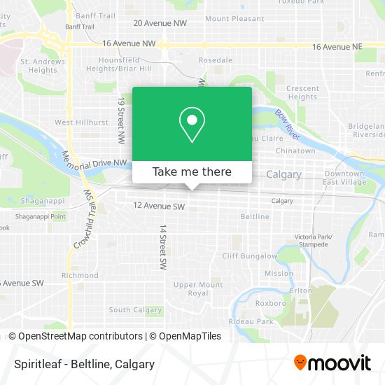 Spiritleaf - Beltline map