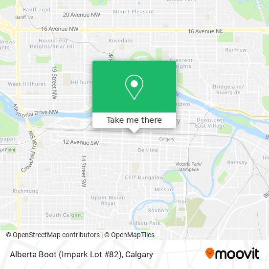 Alberta Boot (Impark Lot #82) map