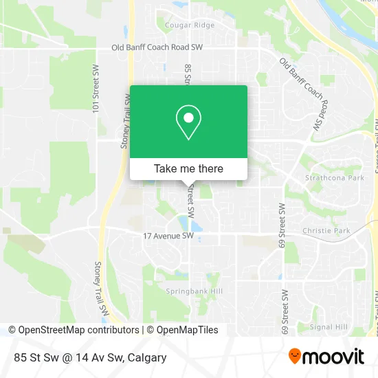 85 St Sw @ 14 Av Sw map