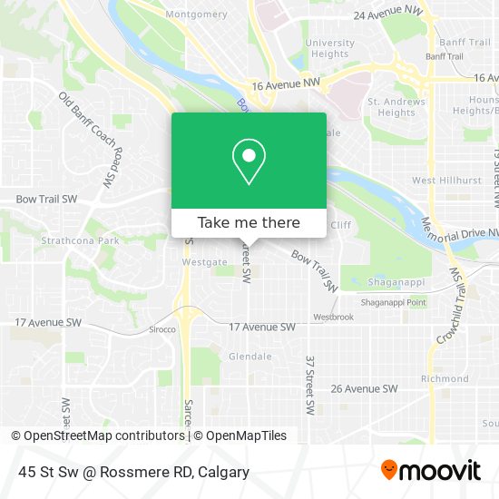 45 St Sw @ Rossmere RD map