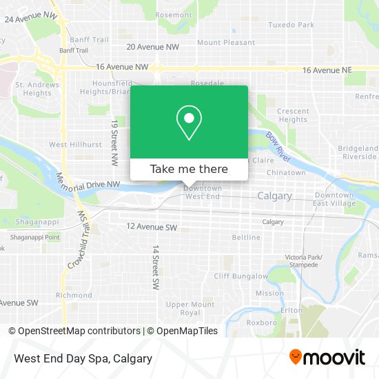 West End Day Spa plan