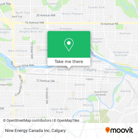 Nine Energy Canada Inc map