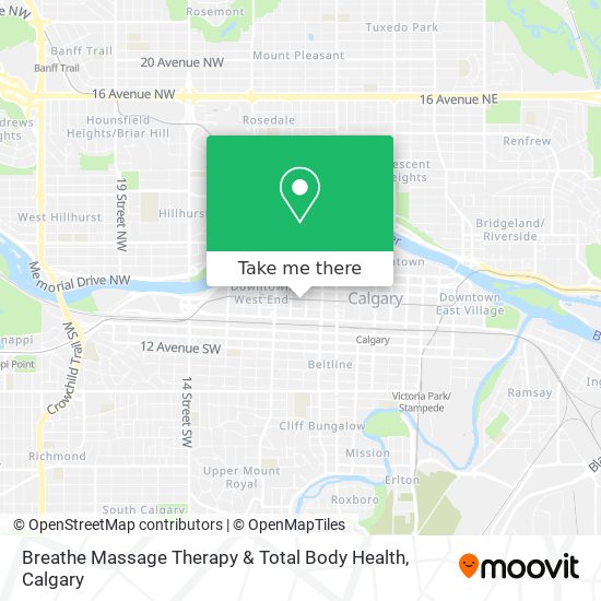 Breathe Massage Therapy & Total Body Health map