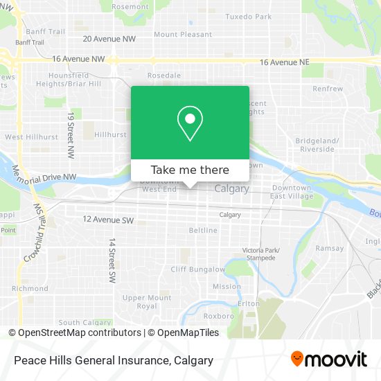 Peace Hills General Insurance map