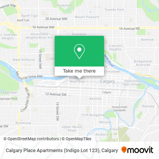 Calgary Place Apartments (Indigo Lot 123) map