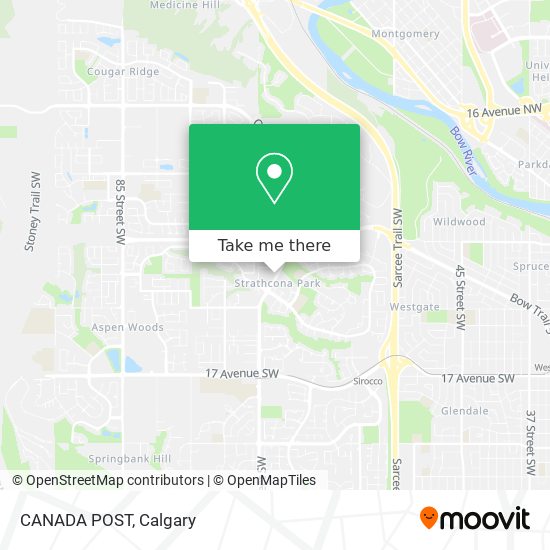 CANADA POST map