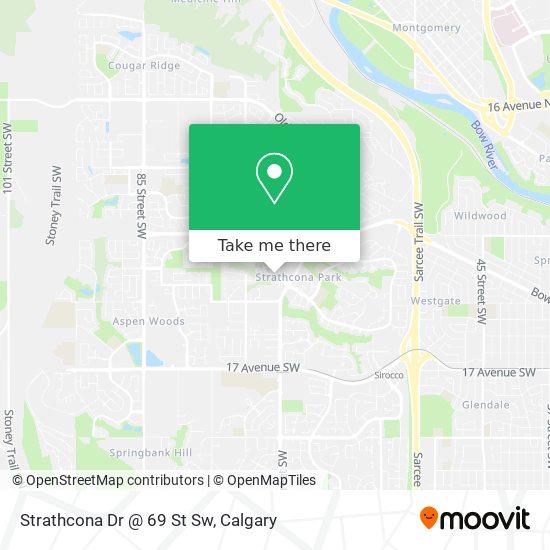 Strathcona Dr @ 69 St Sw map