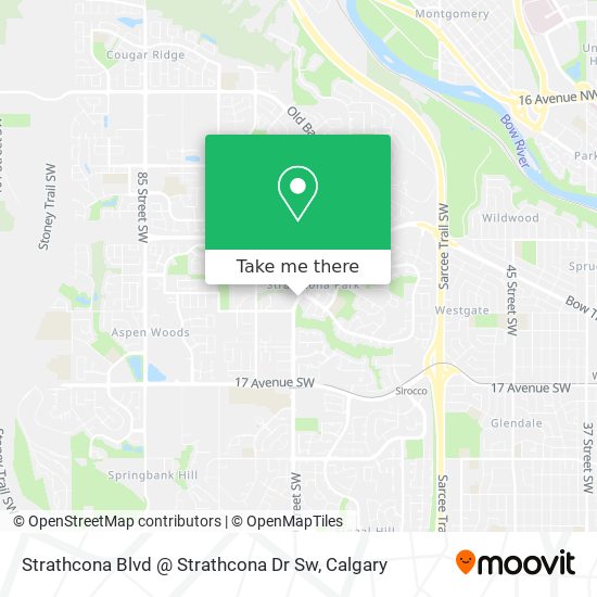 Strathcona Blvd @ Strathcona Dr Sw map