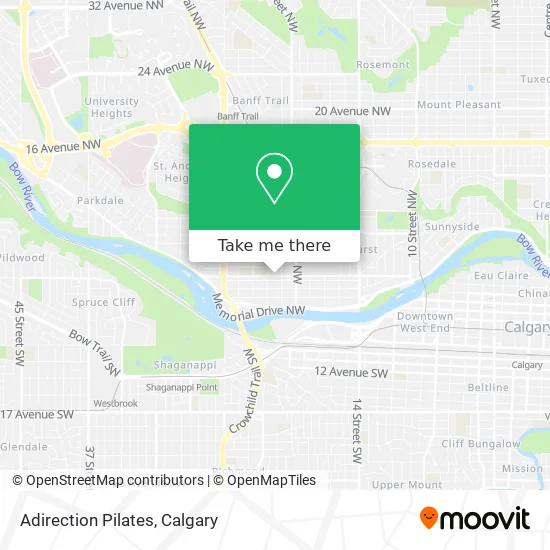 Adirection Pilates map