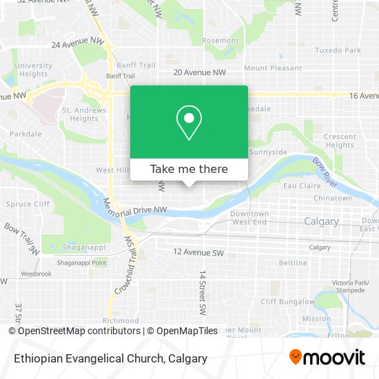 Ethiopian Evangelical Church map
