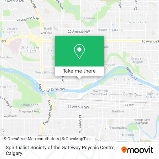 Spiritualist Society of the Gateway Psychic Centre map