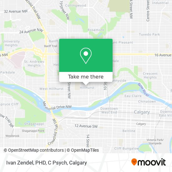 Ivan Zendel, PHD, C Psych map