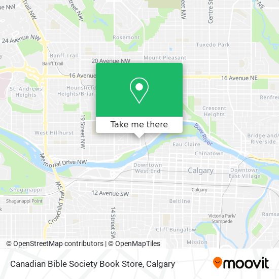 Canadian Bible Society Book Store map