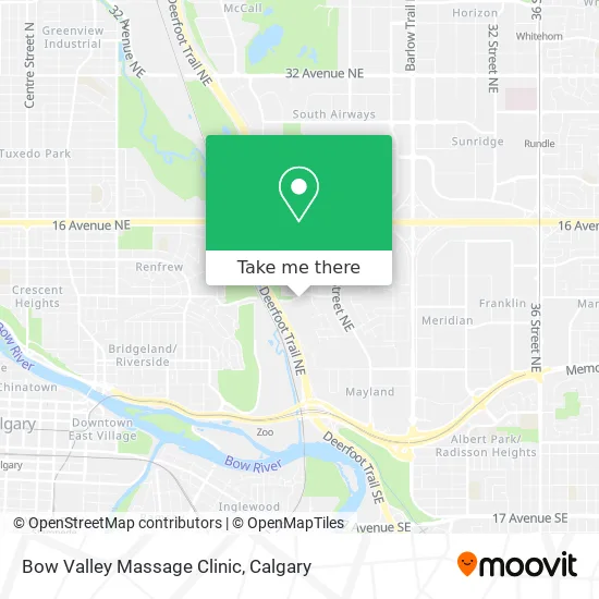 Bow Valley Massage Clinic map