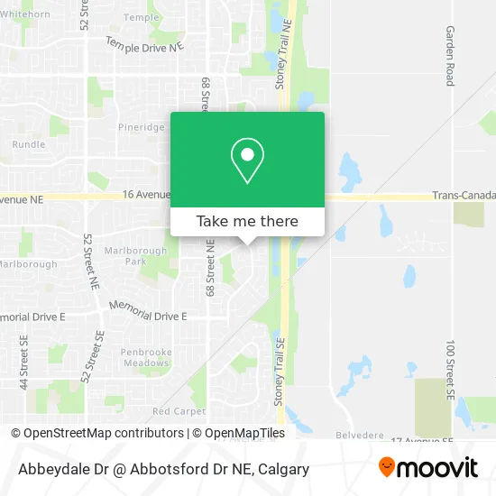 Abbeydale Dr @ Abbotsford Dr NE map