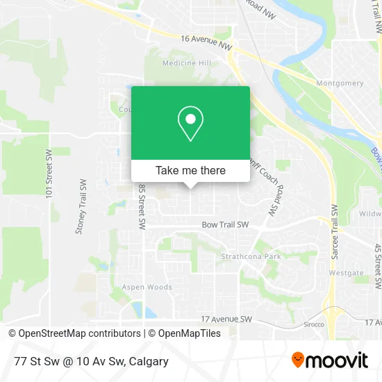 77 St Sw @ 10 Av Sw map