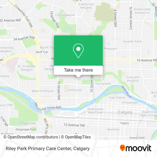 Riley Park Primary Care Center map