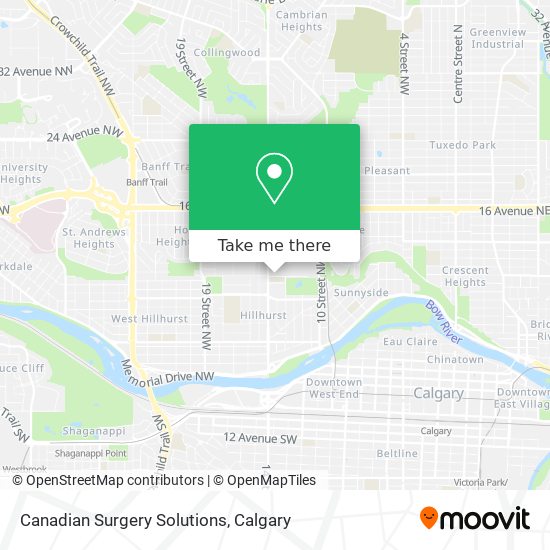 Canadian Surgery Solutions map