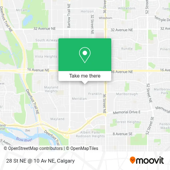 28 St NE @ 10 Av NE map