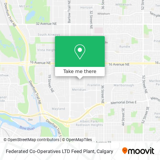 Federated Co-Operatives LTD Feed Plant map