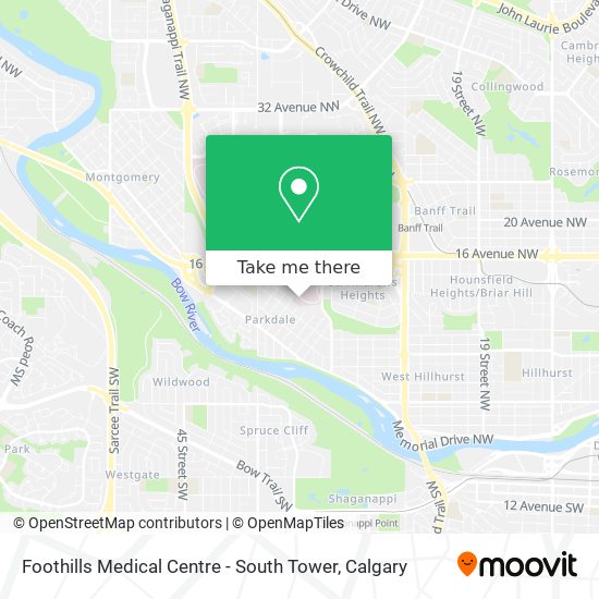 Foothills Medical Centre - South Tower map