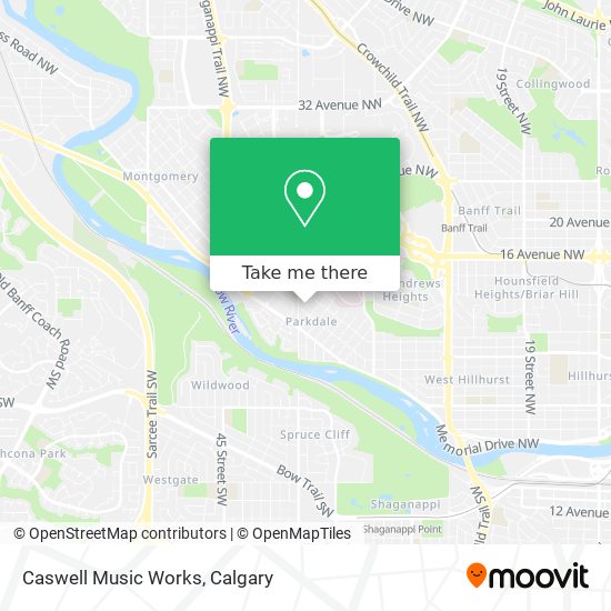 Caswell Music Works map