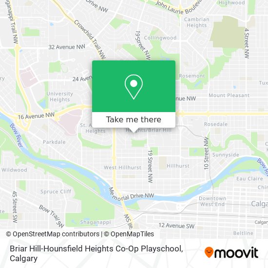 Briar Hill-Hounsfield Heights Co-Op Playschool map