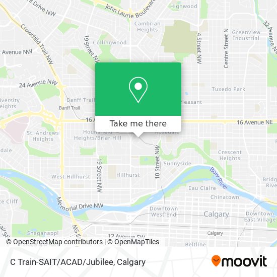 C Train-SAIT/ACAD/Jubilee map