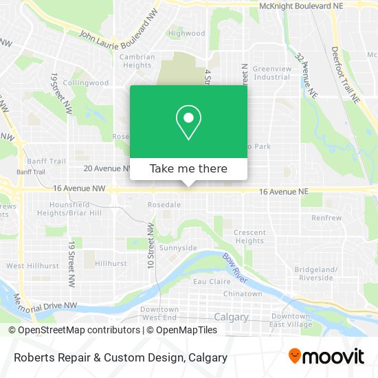 Roberts Repair & Custom Design map