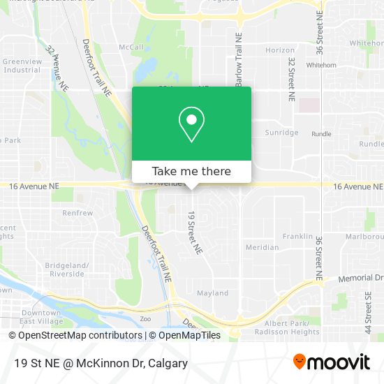 19 St NE @ McKinnon Dr map