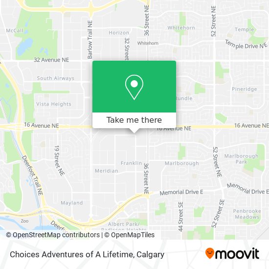 Choices Adventures of A Lifetime map