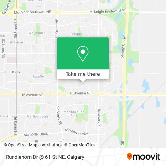 Rundlehorn Dr @ 61 St NE map
