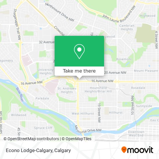 Econo Lodge-Calgary plan